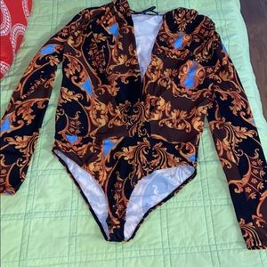 Zara plunge bodysuit. Never been worn - size small